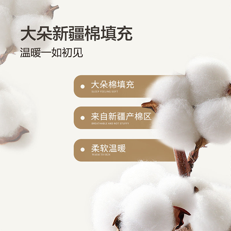 富安娜棉花被纯棉棉花被子被芯冬季棉被七孔抗菌秋冬保暖冬被加厚,淘宝优惠券,粉丝福利购,淘宝优惠卷