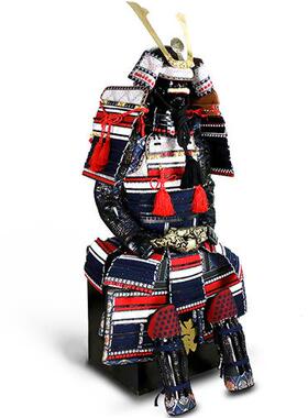 哇偶定制日本武士盔甲纯手工头盔甲胄防护衣饰日式酒屋餐厅摆件