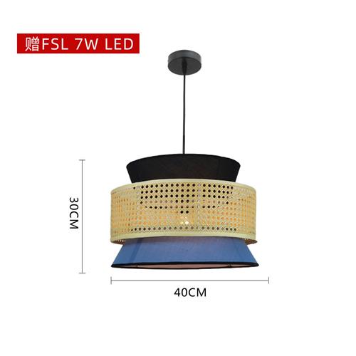 厂家直供藤艺吊灯日式餐厅客厅卧室书房民宿北欧风格藤艺吊灯 - 图1