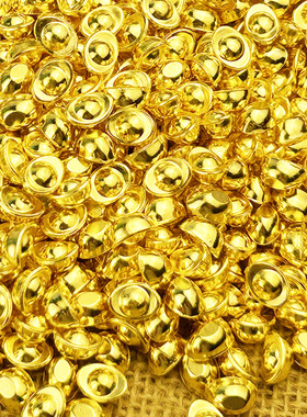 沙金元宝迷你实心小元宝摆件财神道具招财黄铜小瓜子客厅装饰礼品