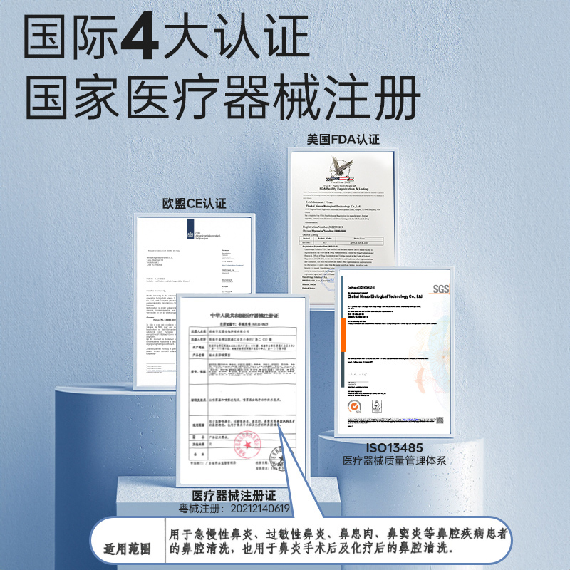 鼻诺生理性盐水高渗海盐水洗鼻器儿童鼻腔喷雾冲洗液医用洗鼻盐水 - 图3