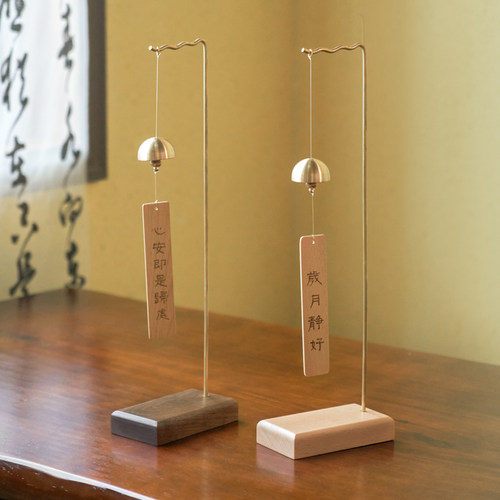 实木项链饰品黄铜架子拍摄道具 毛笔收纳 风铃挂架陈列展示支架 - 图2
