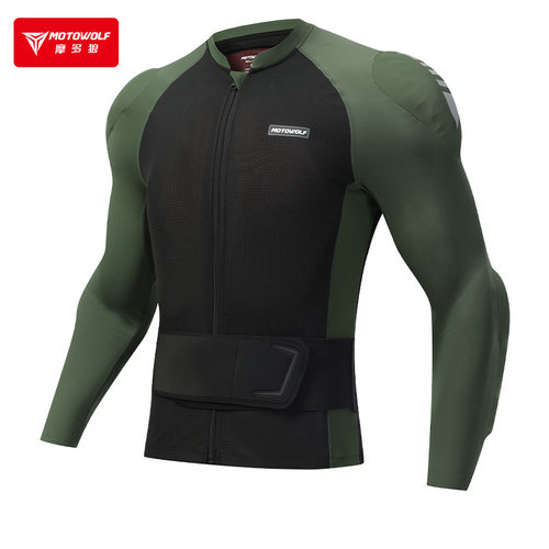 摩托车骑行服防摔护具透气护甲衣护腰机车男骑士装备春秋冬赛车服 - 图3