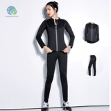 Светоотражающий спортивный комплект с молнией, штаны, демисезонный утягивающий пояс на талию для спортзала, для бега