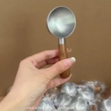 Выкопать арбузной ложки из нержавеющей стали ручка ореха короткая ручка.