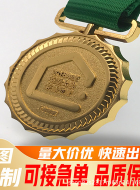 金属奖牌定制锌合金纪念奖牌马拉松运动会硬币金银铜奖章定做