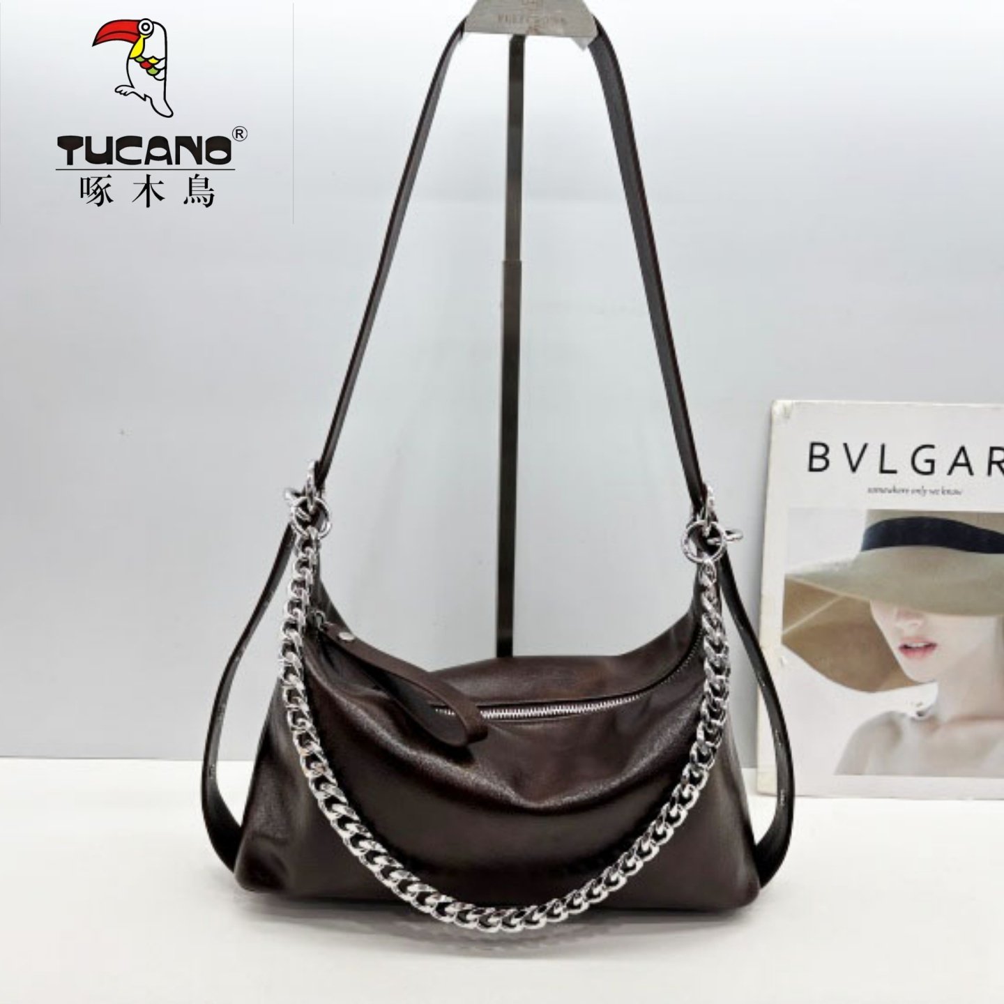 TUCANO/啄木鸟商场同款女包2026新款小众链条腋下包单肩包TBK6461,淘宝优惠券,粉丝福利购,淘宝优惠卷