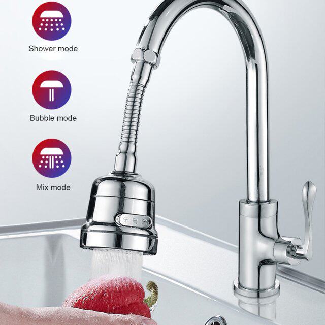 Faucet Aerator Shower Head Extender Kitchen ABS Stainless St