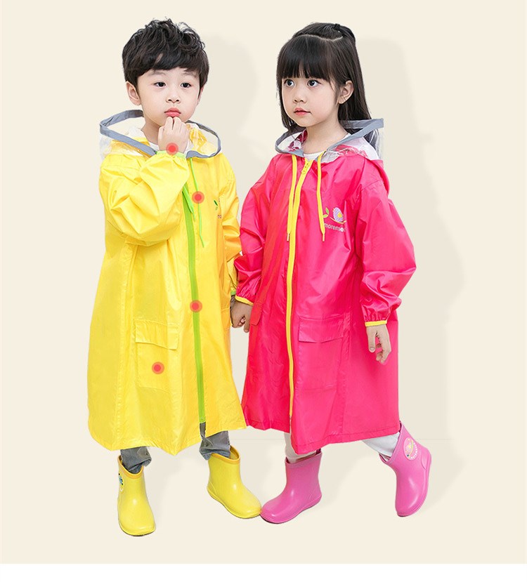 80-140CM waterproof raincoat for children kids baby rain coa - 图1