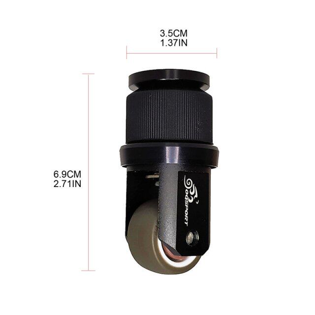 Folding Bike Seatpost Mount Swivel Caster Wheel Embedded Eas - 图2