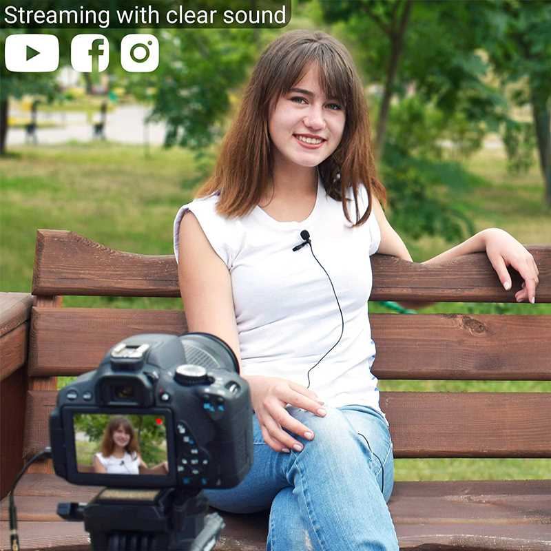 1.5m Mini Portable Lavalier Microphone Condenser Clip-on Lap - 图3