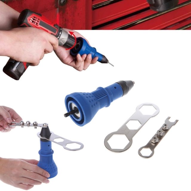 Electrc Tool Nut Rvetng nsert Hand Drll Cordless Heavy - 图3