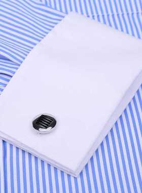 High Quality Striped For Men French Cufflinks Casual Dress S