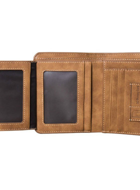 Men's Wallet Leather Billfold Slim Hipster Cowhide Credit Ca