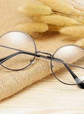 Ultralight Round Anti-blue Computer Glasses Men's Retro Simp