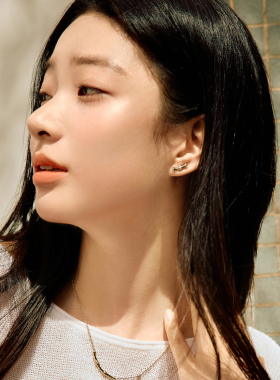 DAVENA蒂玮娜小竹节耳钉
