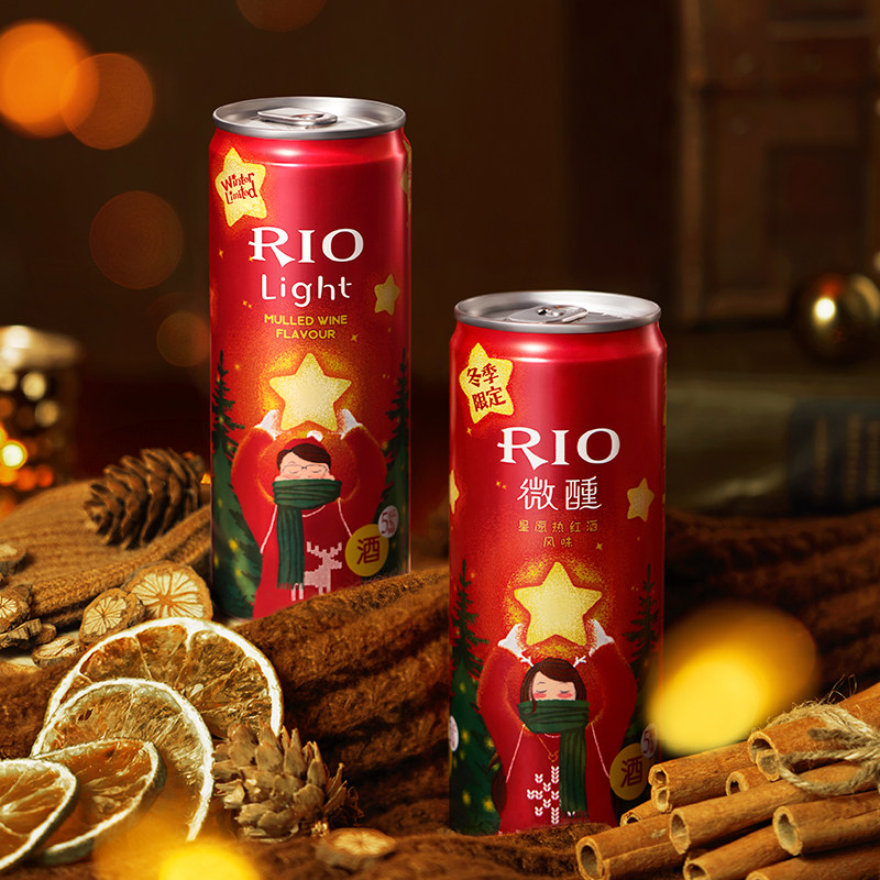 圣诞rio锐澳330ml*10 恒谦酒类预调鸡尾酒/Alcopop