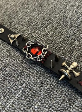 manjusaka超酷！手工小众情侣亚比手环与 choker暗黑朋克恶魔之眼