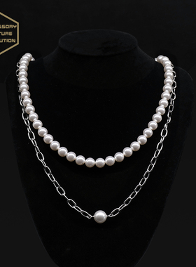 埃斯意acereborn925女珍珠链条