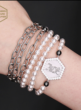 REBORN925银宝石长款INS项链