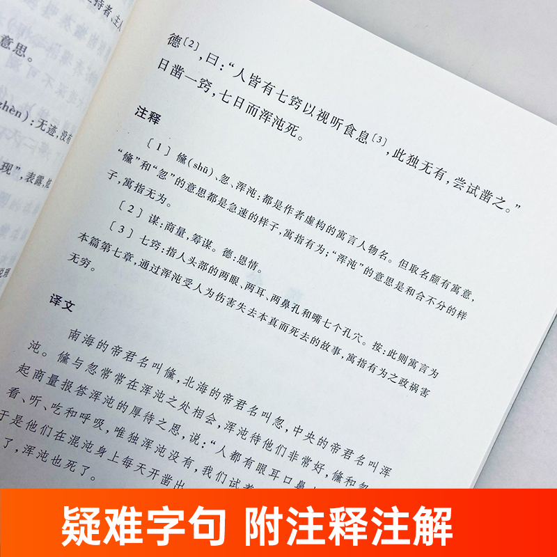 正版庄子选译原著原作文学出版社初中语文阅读丛书 7-9年级中学生课外书读阅读书籍经典世界名著外国文学读物-图2