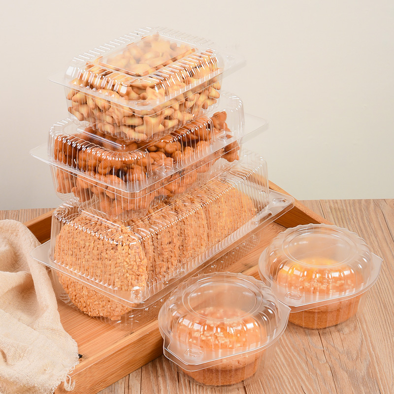 一次性塑料透明西点盒蛋糕烘焙散装点心包装盒吸塑食品盒糕点盒 - 图1
