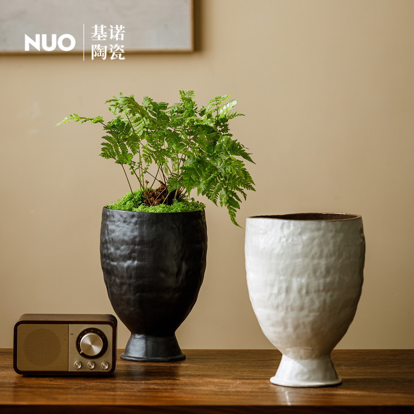 景德镇简约陶瓷花盆阳台家用水培多肉盆兰花蝴蝶兰发财树月季盆栽 - 图3