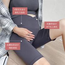 Pregnant Woman Yoga Pants Shark Pants Summer Thin pants small extras outside wearing low waist tobellied bottom shorts 50% pants