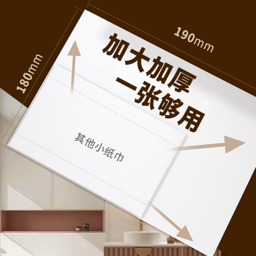 日诺悬挂式抽纸水溶卫生纸速溶纸巾家用实惠装整箱抽取式厕纸1提 - 图2