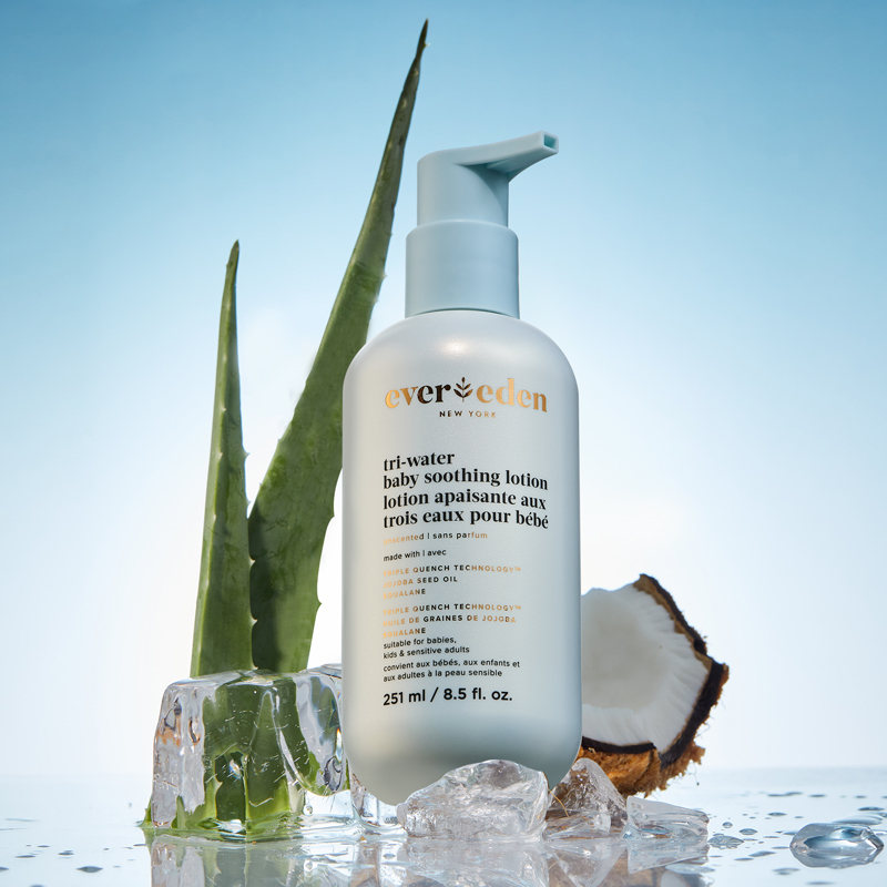Evereden/安唯伊夏季婴儿舒缓滋润保湿水凝小蓝润肤乳身体乳251ml
