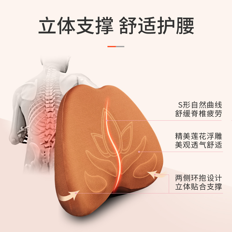 汽车腰靠记忆棉靠垫腰垫夏季司机车用车载护腰座椅腰枕季头枕背靠