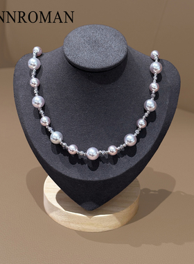 曼塔玫瑰紫珍珠轻奢小众手链