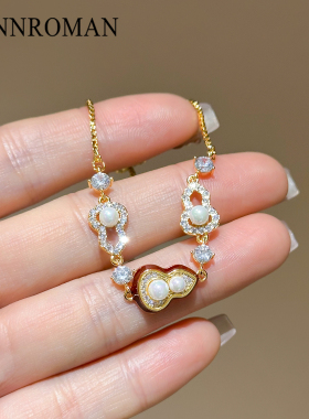 新中式满钻珍珠葫芦手链