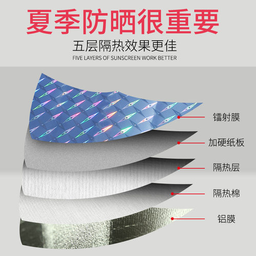 长城哈弗H6H1H9H2H3H5M4腾翼C30C50窗防晒隔热太阳挡板汽车遮阳挡 - 图2