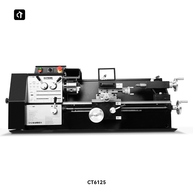 呲铁新品CT6125齿轮变速车床家用台式车床小型普通车床微型车床 - 图1