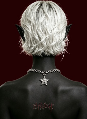 BLACKBONE鹭卓同款锈蚀圣星项链