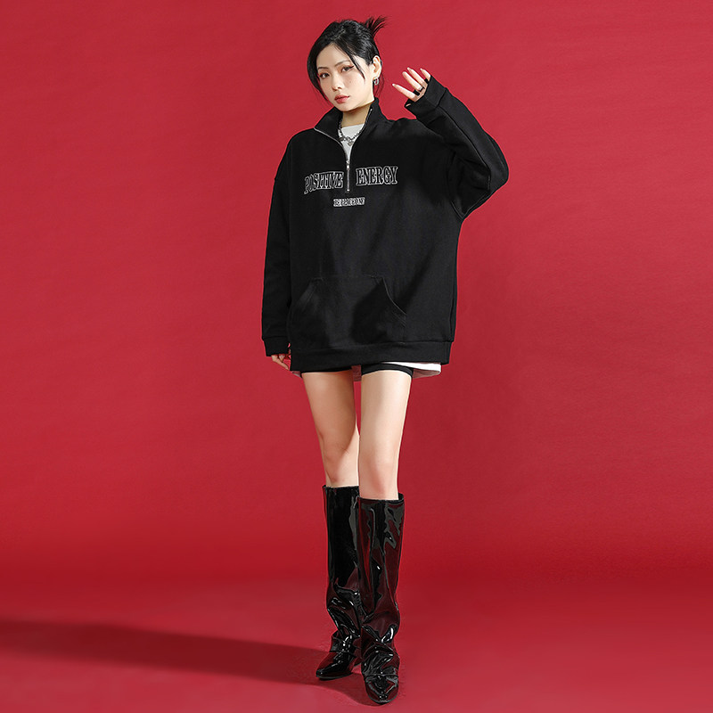 美式polo领春季2022新款字母卫衣 义寇卫衣/绒衫