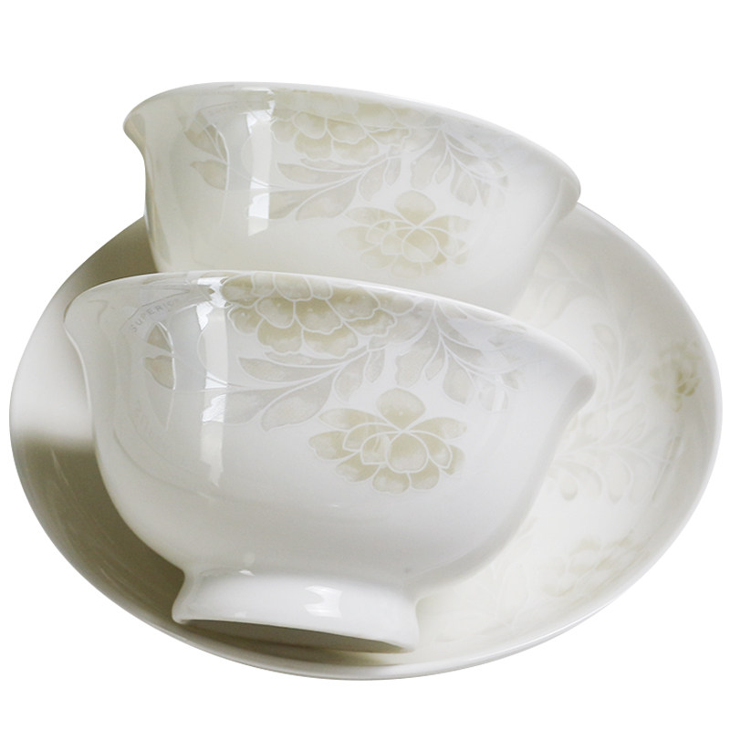 清雅名媛4.5/5/5.5/6英寸高脚碗家用吃饭陶瓷防烫手食品级轻奢高,淘宝优惠券,粉丝福利购,淘宝优惠卷