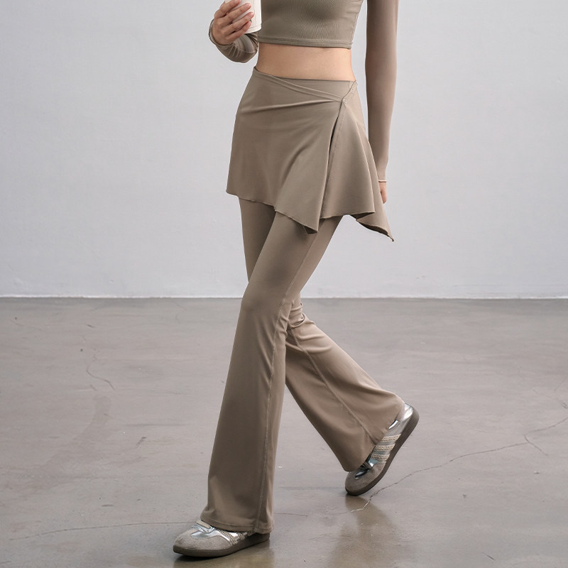 瑜伽裤女秋冬两件套外穿运动跑步喇叭裤高腰提臀普拉提训练健身裤,淘宝优惠券,粉丝福利购,淘宝优惠卷