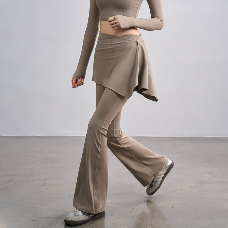 瑜伽裤女秋冬两件套外穿运动跑步喇叭裤高腰提臀普拉提训练健身裤,淘宝优惠券,粉丝福利购,淘宝优惠卷