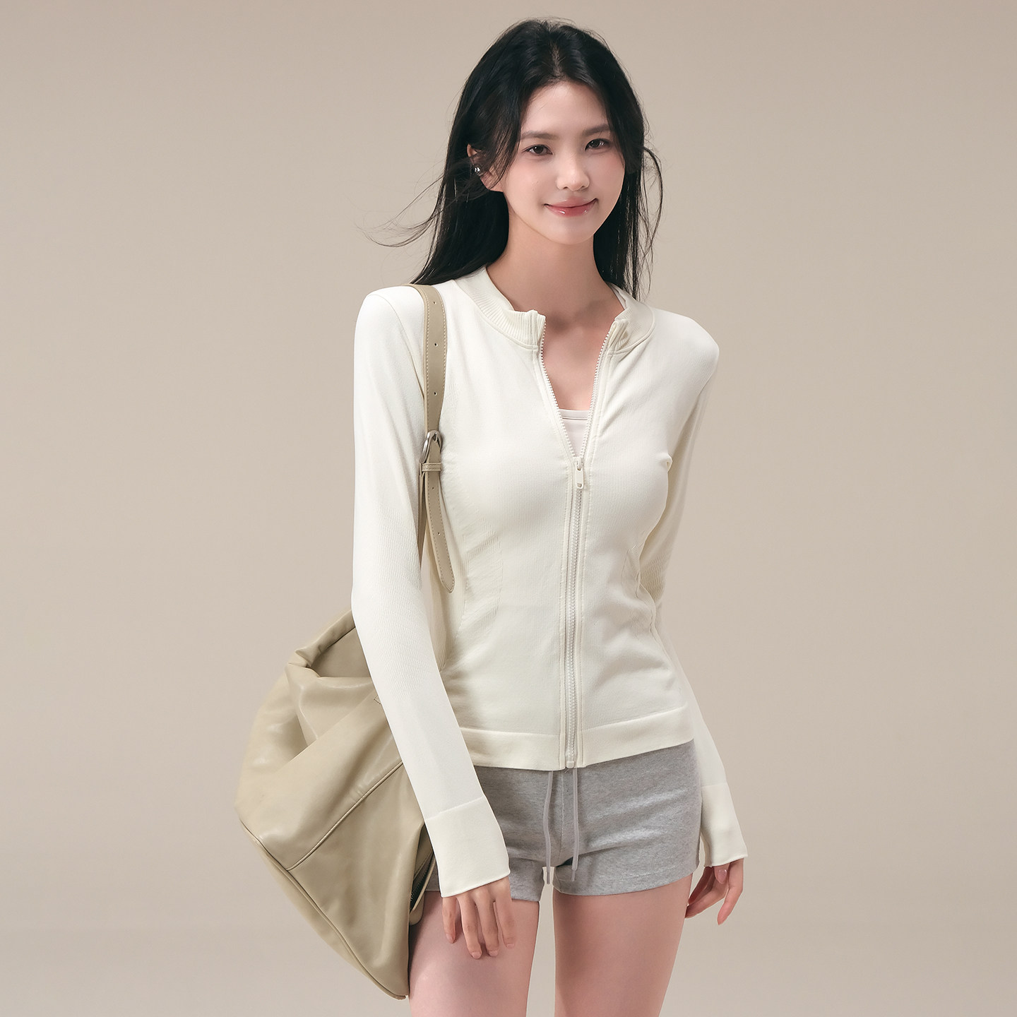 瑜伽服女秋冬修身针织外套高弹力运动上衣拉链外套跑步训练健身服,淘宝优惠券,粉丝福利购,淘宝优惠卷