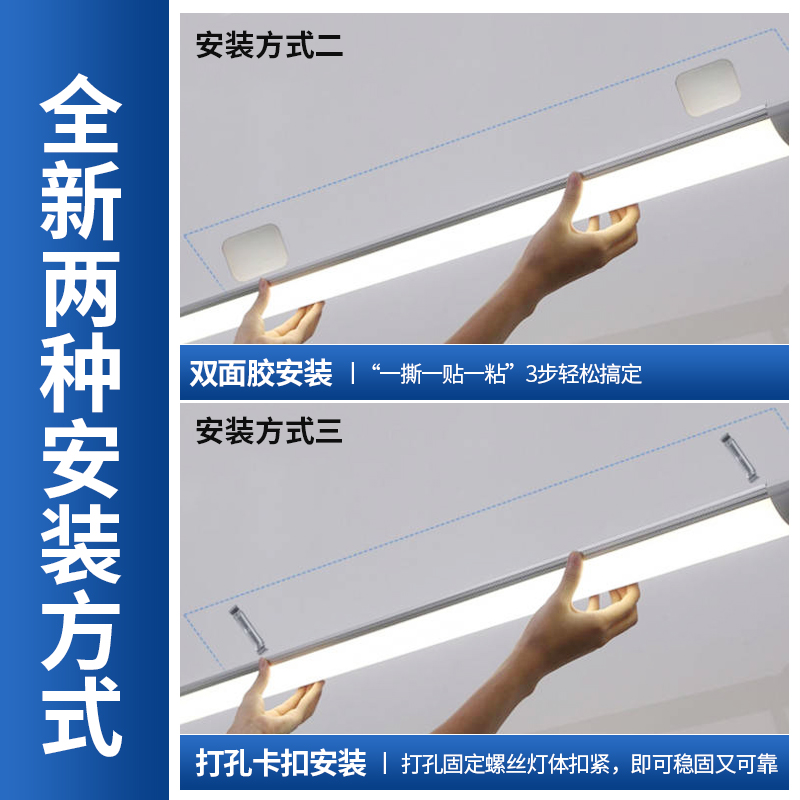 led灯管长条家用全套一体化日光灯光管支架灯40W超亮节能商用1米2-图0