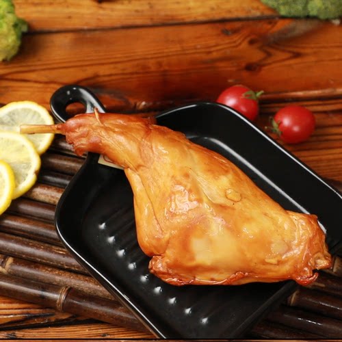 天津意来祥烤兔腿约200g/个熏烤咸味熟食兔肉丁即食熟食整只兔子 - 图0