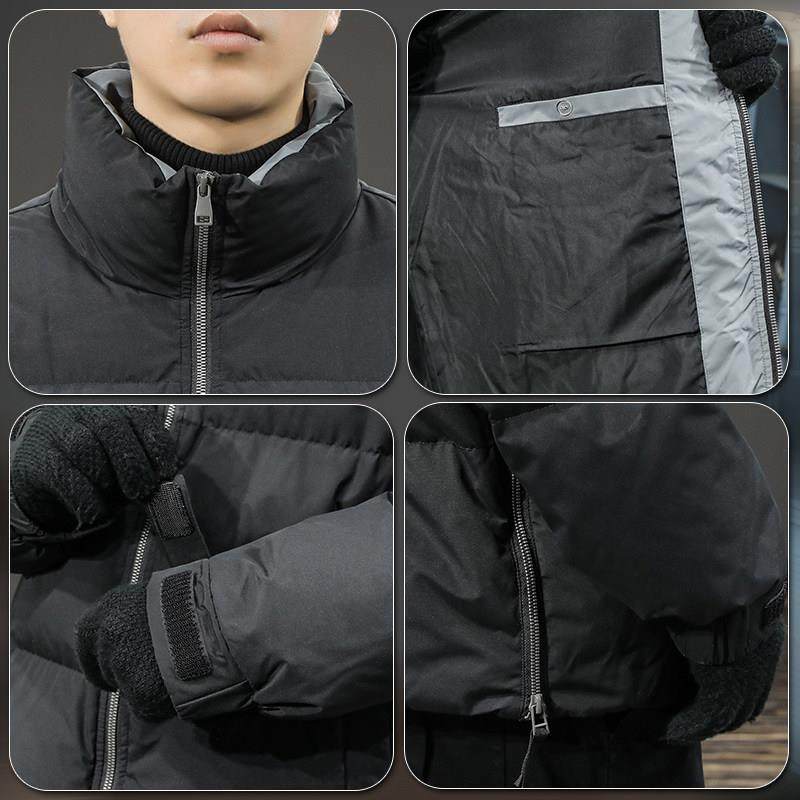 MAGICAL KUDOS新款90白鸭绒男羽绒服短款立领高端棉衣保暖厚外套,淘宝优惠券,粉丝福利购,淘宝优惠卷