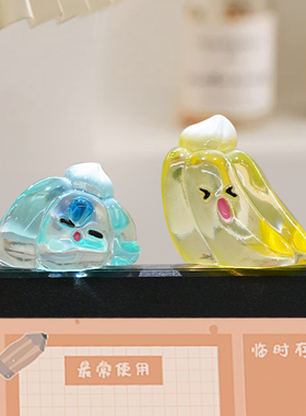 布丁显示屏趴趴摆件桌面装饰