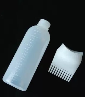 干洗瓶发廊药水瓶电发水瓶带刻度软洗头壶清洗瓶上药梳带刻度瓶子