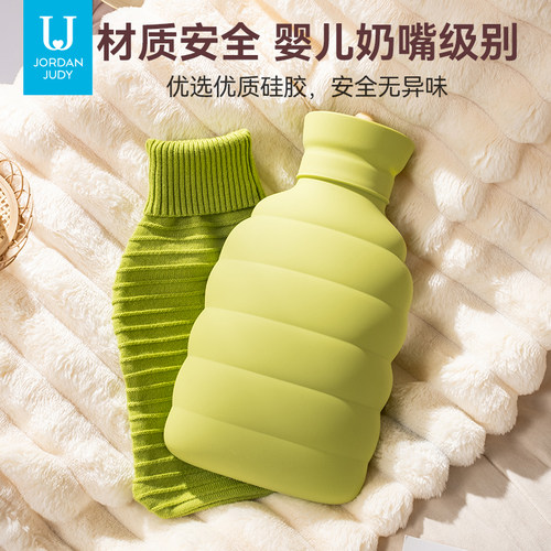 硅胶热水袋注水大号可爱暖手袋女学生敷肚子被窝专用暖水袋暖手宝 - 图0