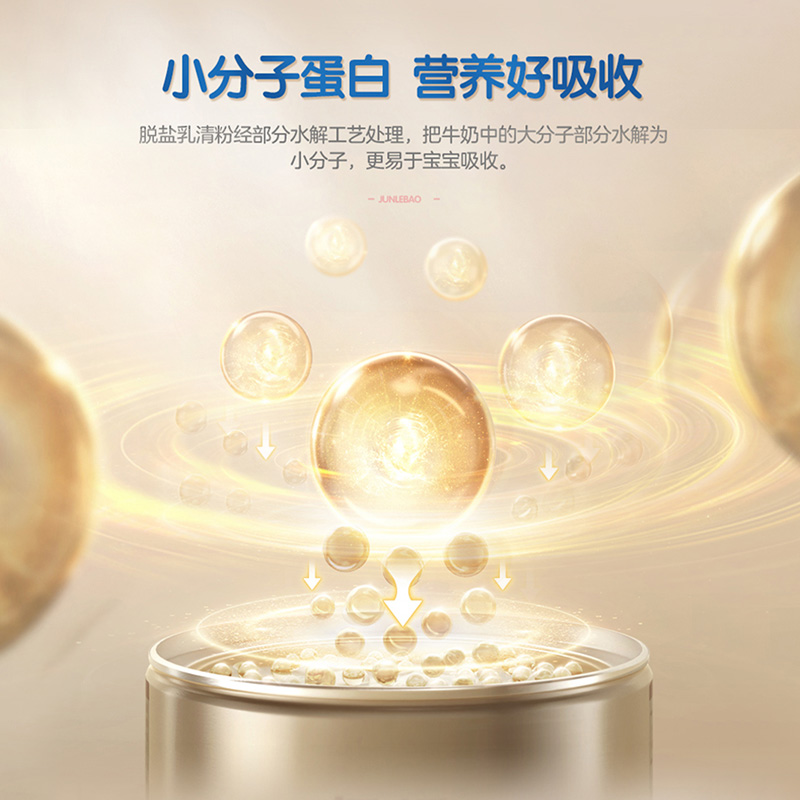 君乐宝奶粉旗舰店恬适配方牛奶粉800g*1罐