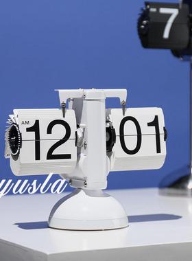 简约现代时钟钟表复古客厅电视柜餐厅样板间酒店别墅摆件软装饰品