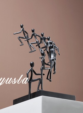 简约电视柜书房摆件样板间别墅客厅玄关柜酒柜高级感酒店软装饰品